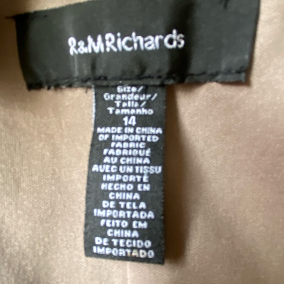 R&M Richards Satin Beaded One Shoulder Ruched Party Wedding Guest Event Dress-14 - Picture 9 of 16